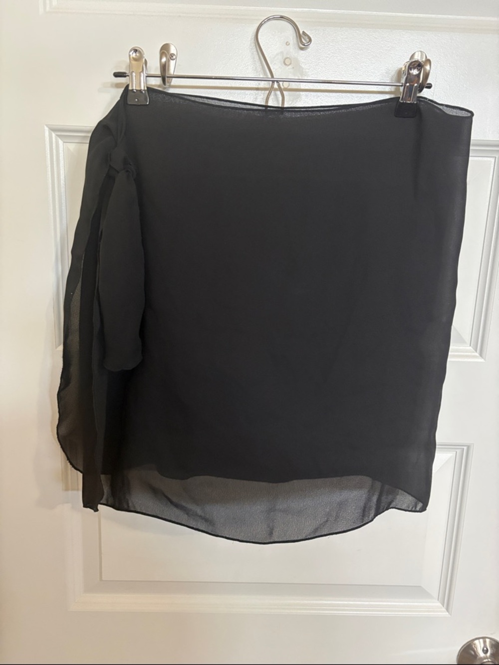 Black Chiffon Sarong Bathing Suit Cover